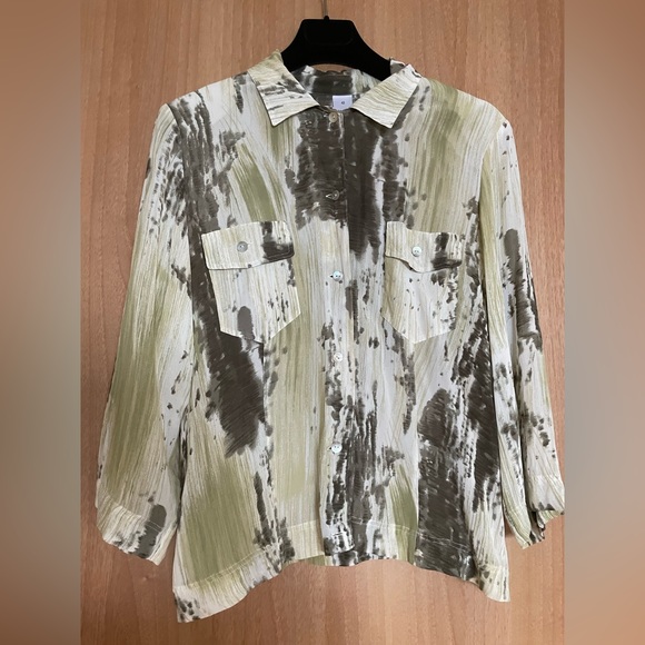 Duo - button down blouse - medium - Picture 8 of 10